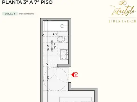 Oficina en Venta en Belgrano, USD 120.350