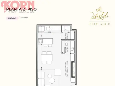 Oficina en Venta en Belgrano, USD 103.530