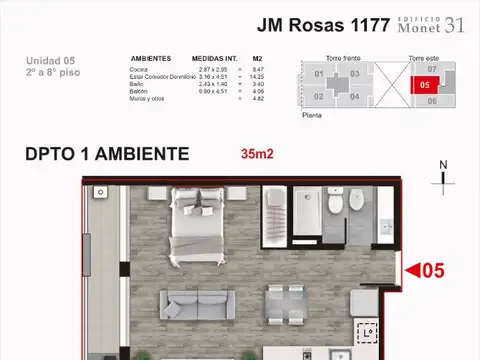 Juan Manuel de Rosas 1177 | Juan M de Rosas 1100