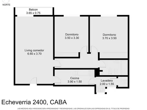 Departamento en Venta en Belgrano, USD 165.000