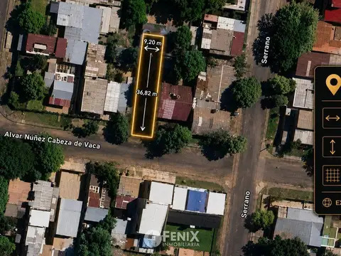 TF823 - TERRENO - 338m2 - ALVAR NÚÑEZ E/ SERRANO Y C. 81