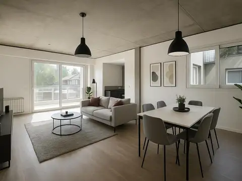 Venta - Departamento de tres dormitorios, con balcón, parrillero y cocheras en Fisherton, Rosario