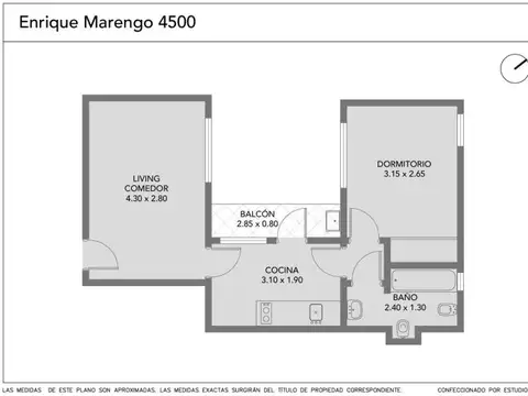 Departamento en Venta de 2 ambientes