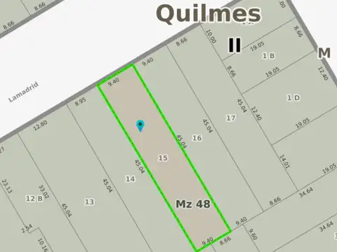 Terreno en Venta en Quilmes, USD 125.000