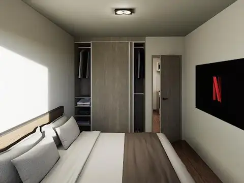 venta de Departamento 1 dormitorio con balcon en el centro de rosario financiacion