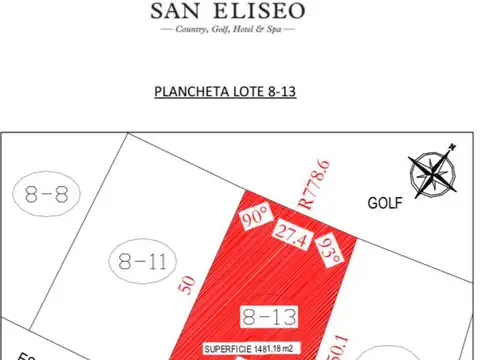 Terreno en Venta en San Eliseo Golf & Country, USD 140.000