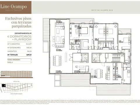 5 ambientes de gran planta en Barrio Parque – 487 m² y máxima comodidad