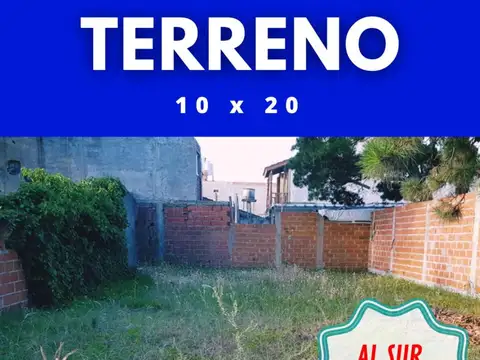 Lote 200 mts, zona urbanizada.