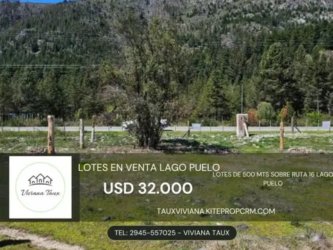 Terreno en Venta en Lago Puelo, Cushamen