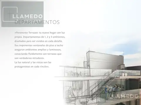 Departamento Monoambiente con 1 baño