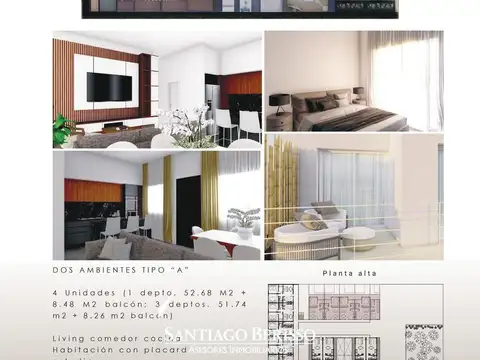 Departamento en Venta de 1 dormitorio