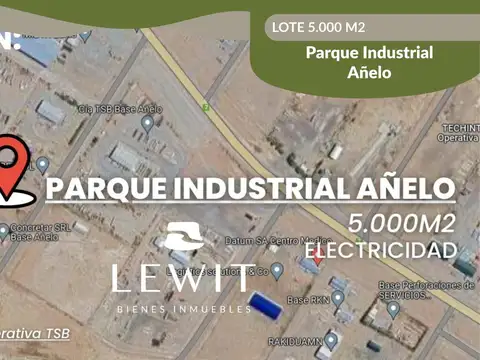 VENTA LOTE | 5000m² | PARQUE INDUSTRIAL | AÑELO