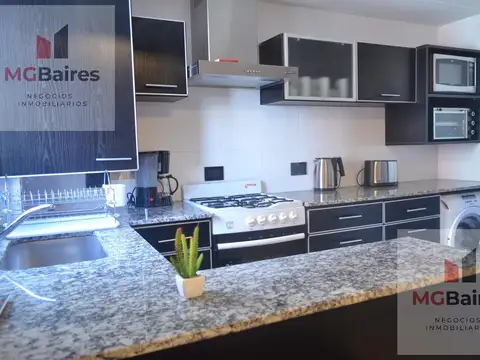 Departamento 2 ambientes con 2 baños
