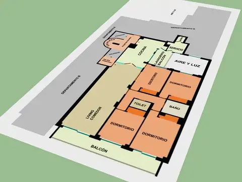 Departamento en Venta con 1 cocheras