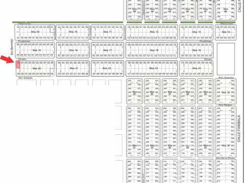 Terreno en Venta 34  mts Fondo