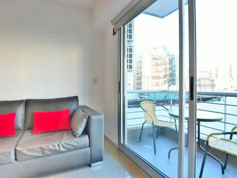 ALQUILER 2 AMBIENTES AMOBLADO + TERRAZA Y PARRILLA-CABALLITO
