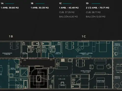 Departamento monoambiente en Venta - Las Cañitas
