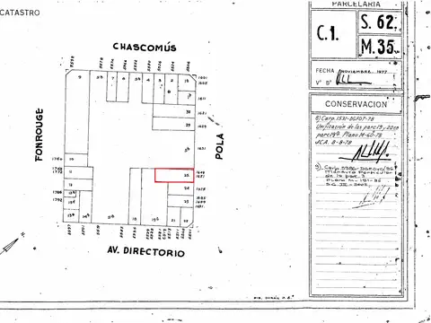 Terreno en Venta 2.590  mts Fondo
