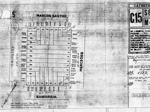 Terreno en Venta 866  mts Fondo