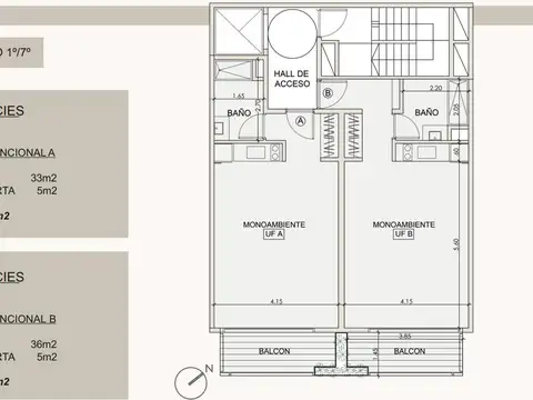 Departamento en Venta en Belgrano, USD 108.000