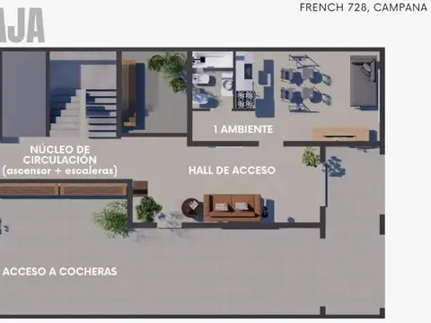 Departamento en Venta de Monoambiente