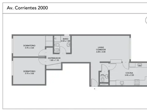 DEPARTAMENTO 3 AMBIENTES REFACCIONADO EN BALVANERA