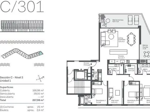 Departamento en Venta de 5 ambientes