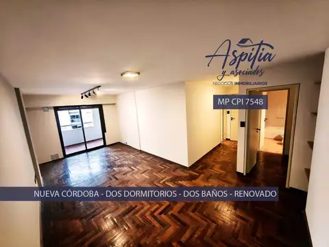 Venta departamento 2 dormitorios renovado con balcón en nueva córdoba