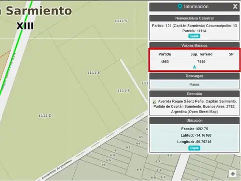 Terreno en Venta en Capitan Sarmiento, USD 1.499.000