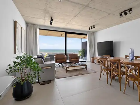 Departamento con vista al mar de 3 suites en venta en Aldeana, Manantiales 100