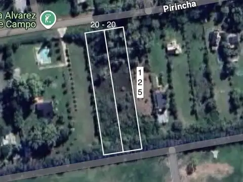 Terreno en Venta 125  mts Fondo