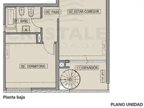 Departamento 1 dormitorio en venta, Terraza uso exclusivo - Funes