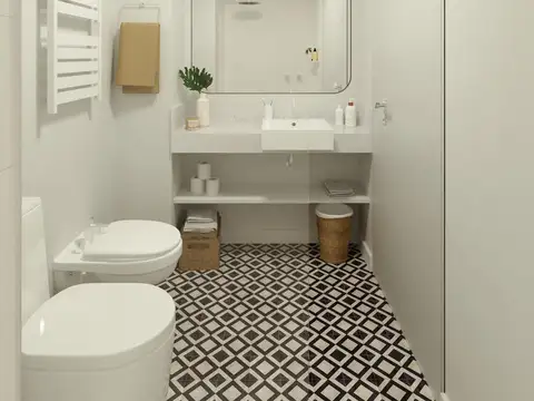 Departamento Monoambiente con 1 baño