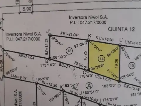 Terreno en Venta en Luis Fasoli, USD 38.000