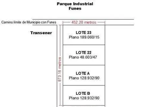 Ruta 34 s y Camino Límite del Municipio con Funes.