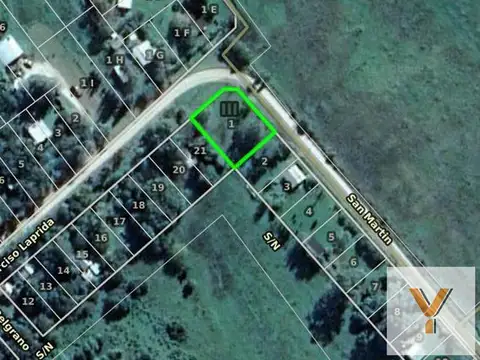 Terreno en Venta de 1271,0 m2