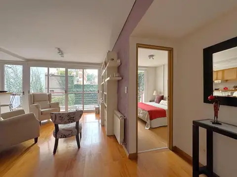Semipiso en Las Cañitas | 2 ambientes | Balcón corrido | Toilette