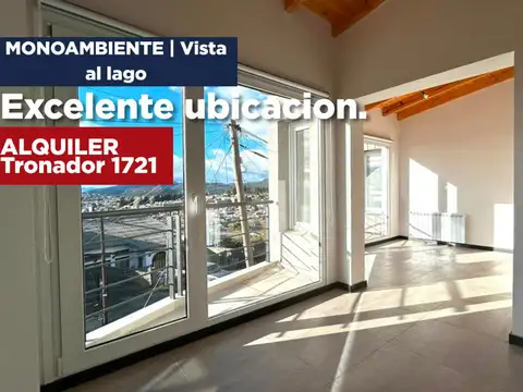ALQUILER | MONOAMBIENTE CON BALCÓN Y VISTA AL LAGO
