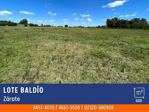 Lote - Venta - Argentina, Zárate - Ruta Nacional 193 