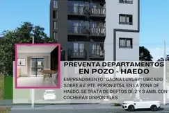 Emprendimiento en Haedo de  2 y 3 Dormitorios