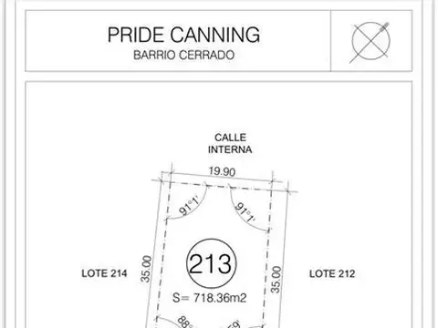 Terreno en Venta de 713,0 m2
