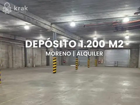 Depósito en alquiler de 1200 m2 en predio cerrado