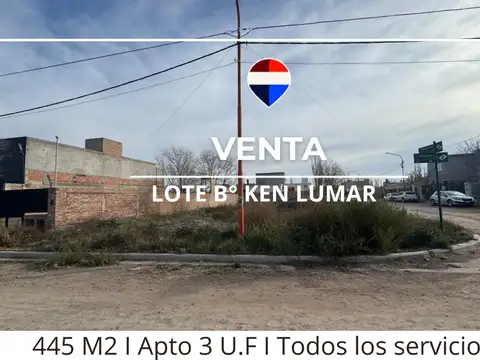 VENTA TERRENO  B° KEN LUMAR I FDEZ ORO