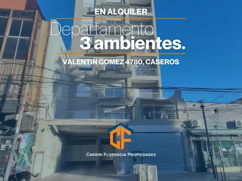 Alquiler de Amplio Departamento 3 Ambientes en Centro de Caseros