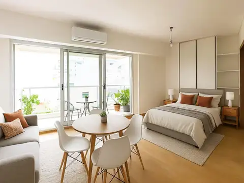 Venta Departamento Monoambiente  Recoleta Piso 4º al Frente con Balcón
