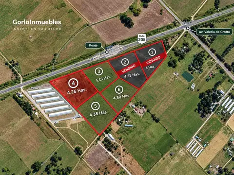 Campo en Venta de 4  ha
