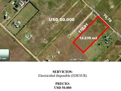 VENTA DE 1.2 HECTAREAS EN CAÑUELAS