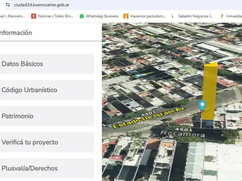 Terreno en Venta 9  mts Fondo