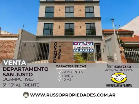 Venta Departamento Villa Luzuriaga 2 ambientes