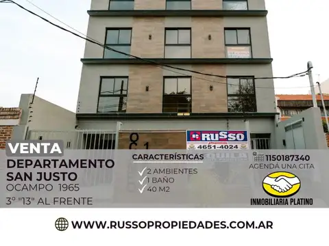 Venta Departamento Villa Luzuriaga 2 ambientes